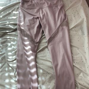 Pink stretchy work out leggings.